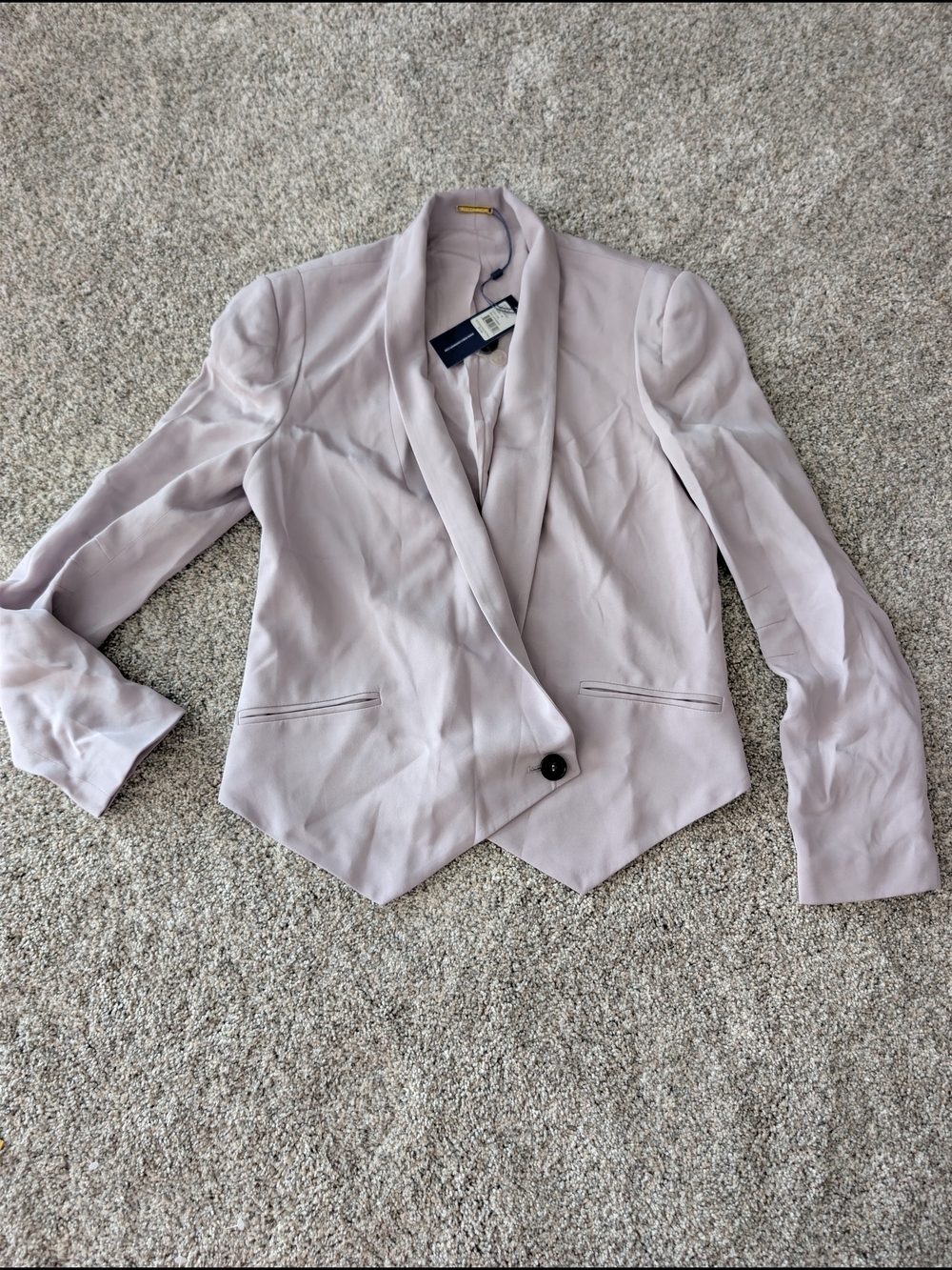 Rebecca Minkoff Becky Silk Blazer Jacket Lavender Purple M NWT $348